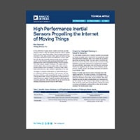 High Performance Inertial Sensors Propelling the Internet of Moving Things (IoMT)