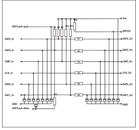 Schematic - STMicroelectronics EMIF06-MSD02N16 EMI Filter & ESD Protection Device