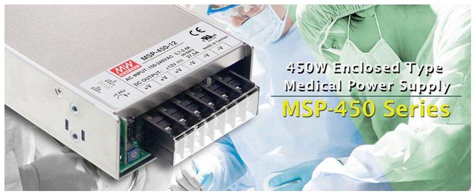MEAN WELL MSP Single Output Medical Power Supplies