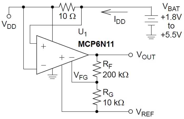 Microchip Technology MCP6N11單通道儀錶放大器