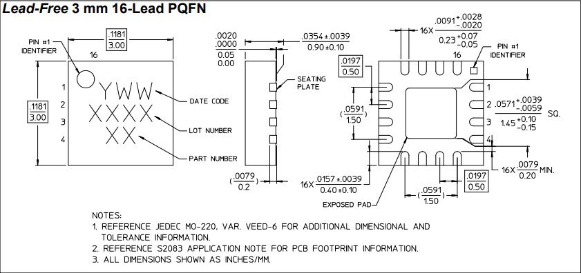 Mechanical Drawing - MACOM MAAL-010528 X-Band LNA