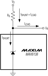 Block Diagram - Analog Devices / Maxim Integrated MAX6138 Shunt Voltage Reference