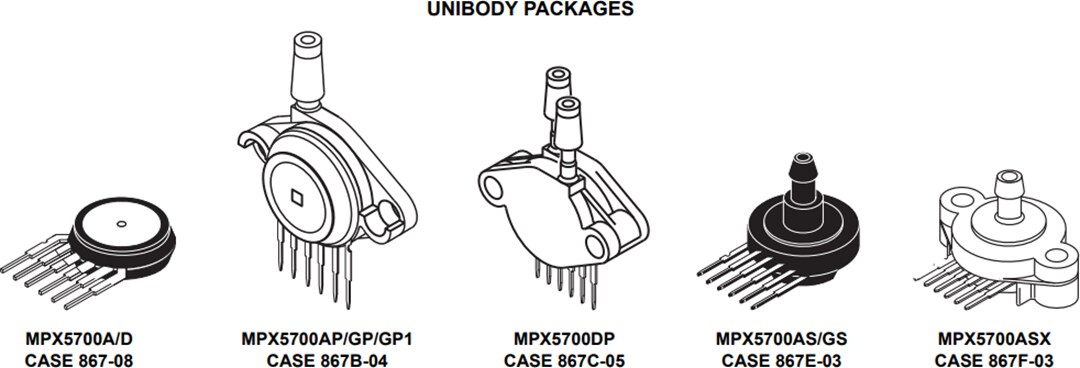 NXP Semiconductors MPX5700 Series Piezoresistive Transducers