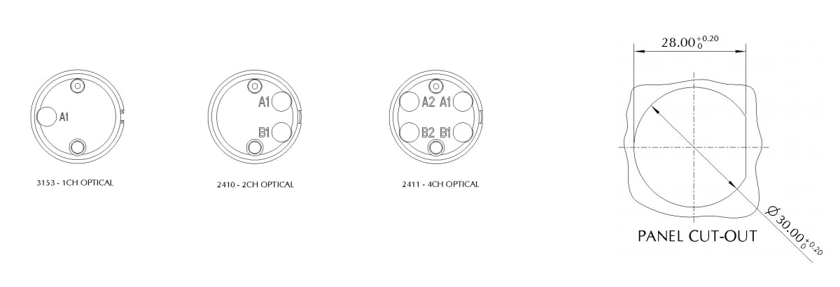 Cinch Mil-Junior MIL-DTL-83526光纖連接器