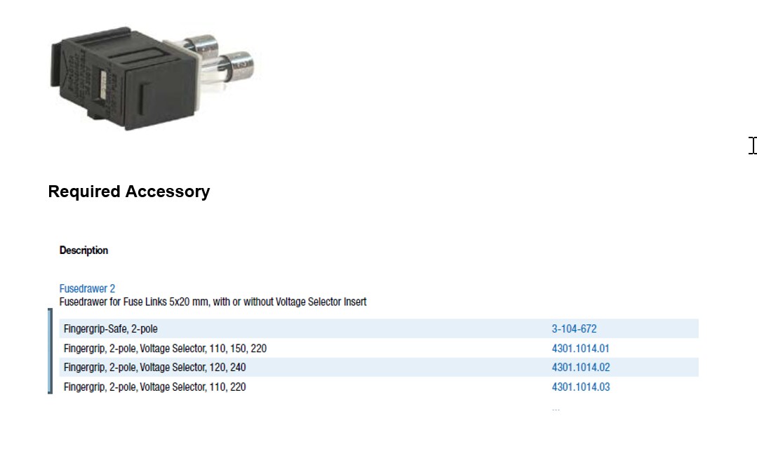 Infographic - Schurter KFA Compact Power Entry Modules