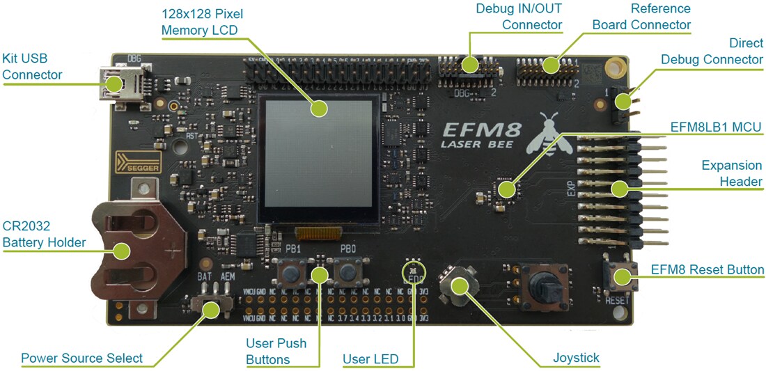 Mechanical Drawing - Silicon Labs SLSTK2030A EFM8LB1 Laser Bee Starter Kit
