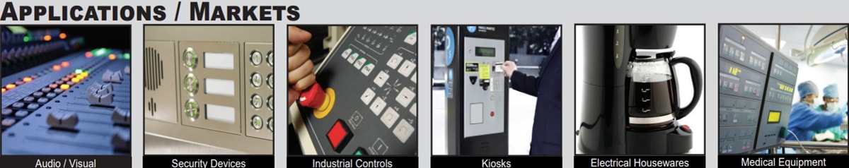 E-Switch PV6 16mm Anti-Vandal Switches