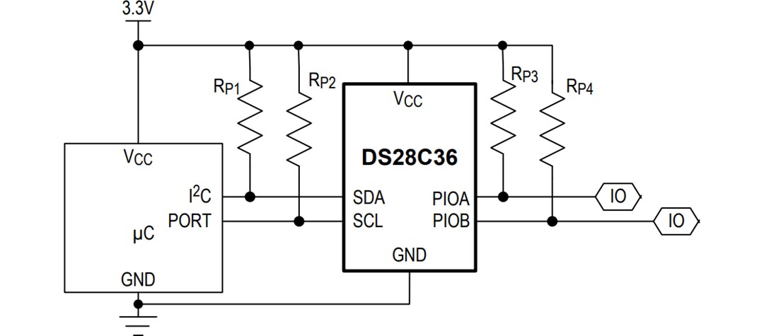 應用電路圖 - Analog Devices / Maxim Integrated DS28C36 Deep Cover® 保安驗證器