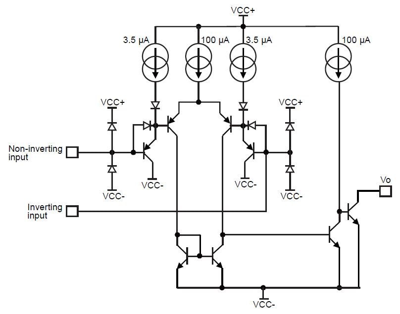 Application Circuit Diagram - STMicroelectronics LM2903WH & LM2904WH Comparator & Amplifier