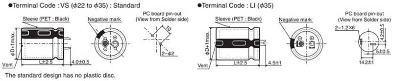Chemi-Con SMR Snap-In Aluminum Electrolytic Capacitors