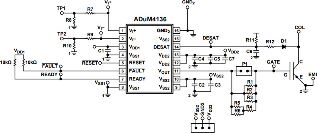 Schematic - Analog Devices Inc. EVAL-ADuM4136 Evaluation Board