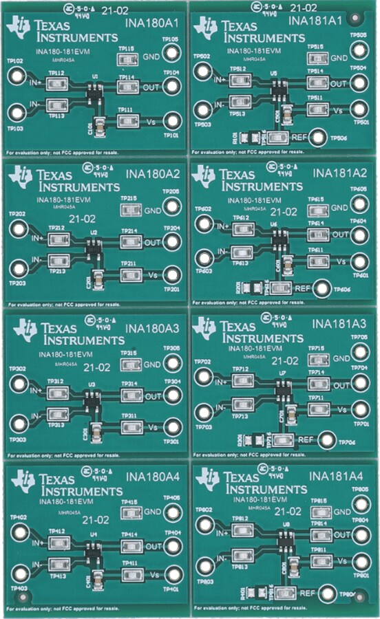 Mechanical Drawing - Texas Instruments INA180-181EVM Evaluation Module (EVM)
