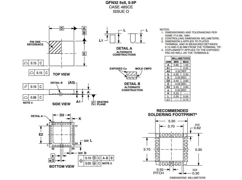 機械製圖 - onsemi NCP81239/A USB PD控制器