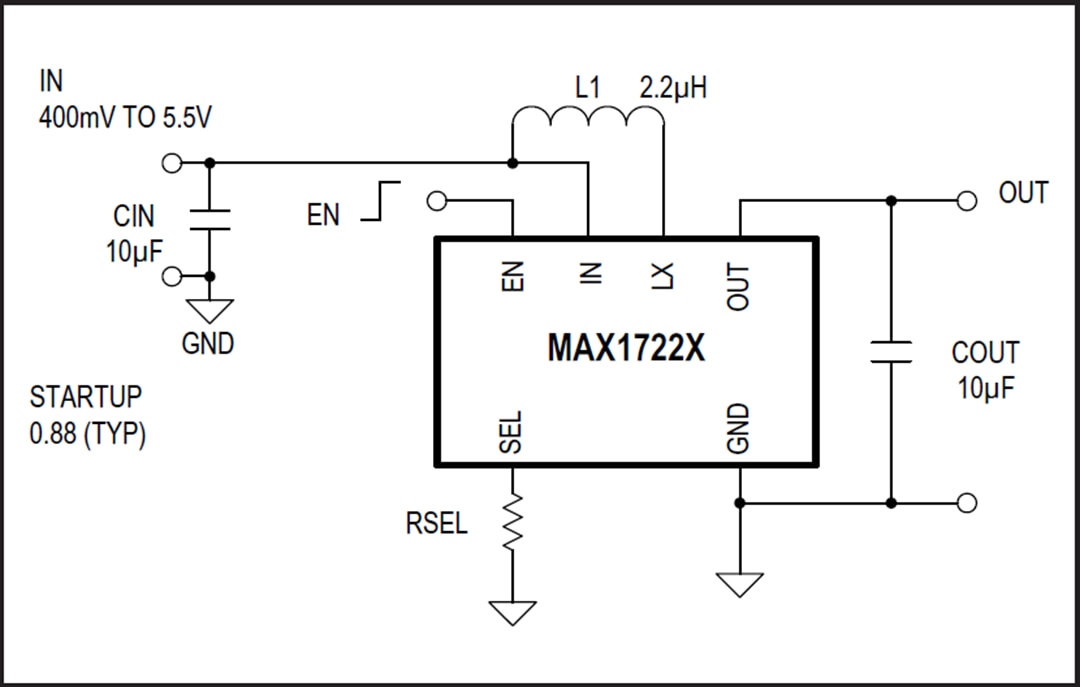 應用電路圖 - Analog Devices / Maxim Integrated MAX17220 - Max17225 DC-DC轉換器