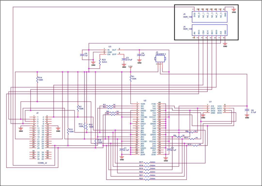 電路圖 - Microchip Technology 序列SuperFlash®套件2 (AC243008)