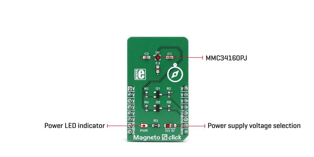 Block Diagram - Mikroe Magneto 5 Click