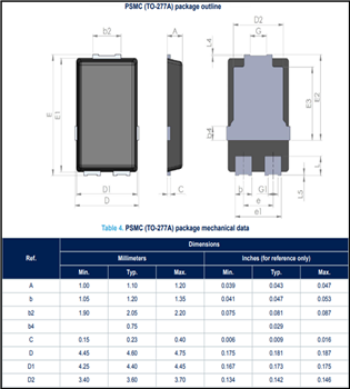 STMicroelectronics STPS10M60SF & STPS10M60SFY 60V Schottky Rectifiers