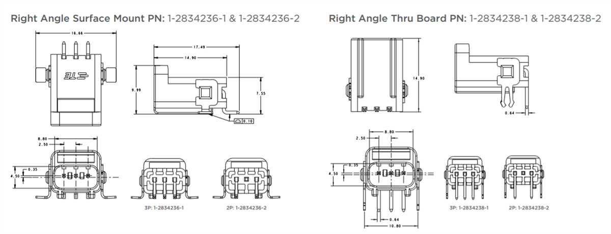 TE Connectivity SlimSeal照明連接器