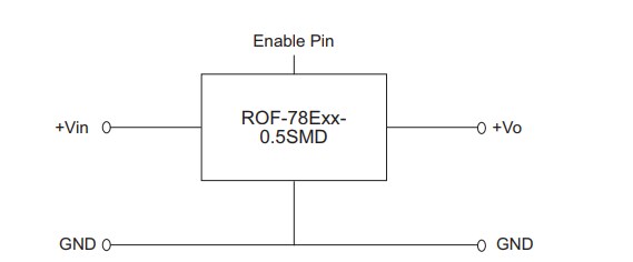 Application Circuit Diagram - RECOM Power ROF-78E Innoline Non-Isolated Power Modules