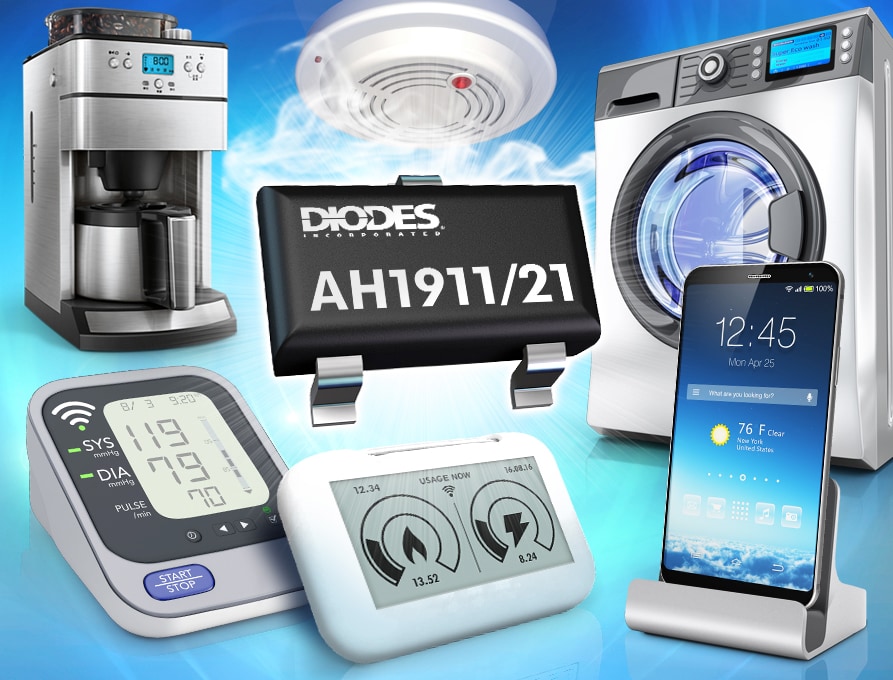 Diodes Incorporated AH1911/AH1921 Omnipolar Hall Effect Switches