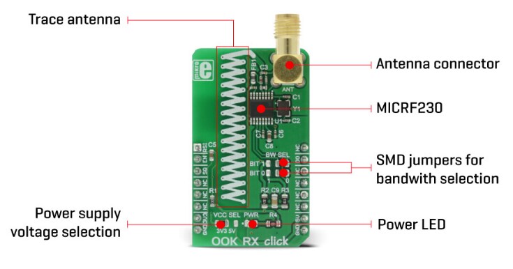 Block Diagram - Mikroe MIKROE-2902 OOK RX Click