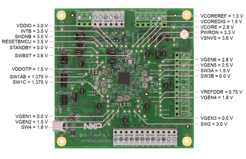 Application Circuit Diagram - NXP Semiconductors KITPF4210EPEVB Evaluation Board