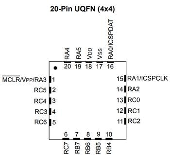 機械製圖 - Microchip Technology PIC16(L)F18426/46低腳位數MCU