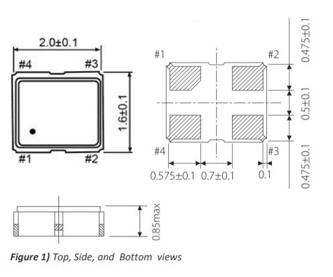 Chart - ECS 2016MV Multi-Volt Crystal Oscillators
