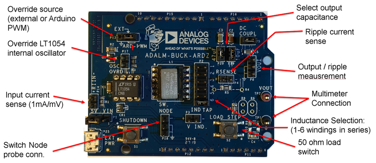 Location Circuit - Analog Devices Inc. ADALM-BUCK-ARDZ Companion Board