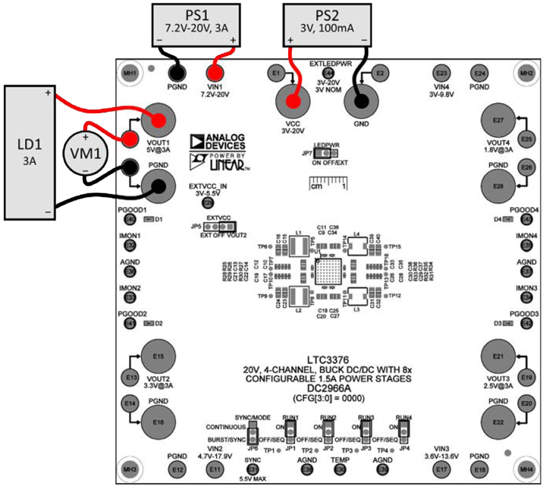 Mechanical Drawing - Analog Devices Inc. LTC3376 Demo Board DC2966A