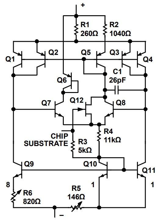 Schematic - Analog Devices Inc. AD590 2-Terminal IC Temperature Transducers