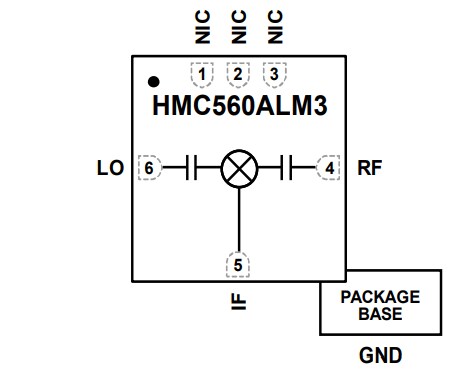 Block Diagram - Analog Devices Inc. HMC560A GaAs MMIC Double Balanced Mixers