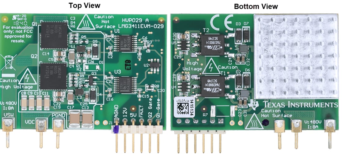 Mechanical Drawing - Texas Instruments LMG3411EVM-029 Half-Bridge Daughter Card