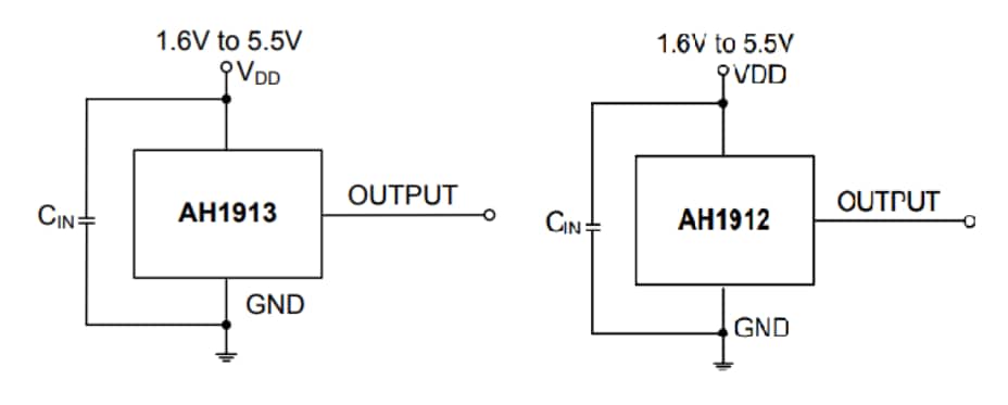 Diodes Incorporated AH191x Digital Omnipolar Hall-effect Switches