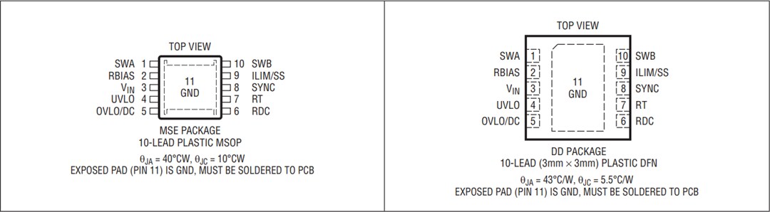 Mechanical Drawing - Analog Devices Inc. LT3999  DC-DC Transformer Driver