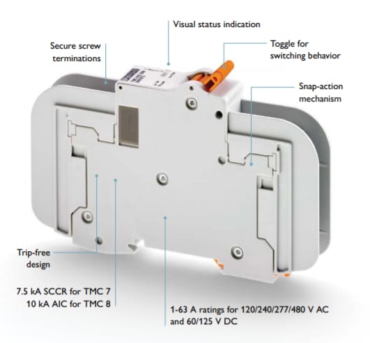 Chart - Phoenix Contact TMC 7 Supplementary Protectors