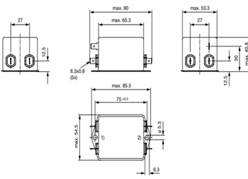 Schurter FMAB HV Phase-1 AC/DC Power Line Filters