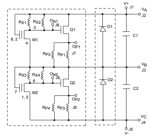 Schematic - Advanced Linear Devices SABMBOVP/SABMBOVP2XX Over Voltage Protection PCBs
