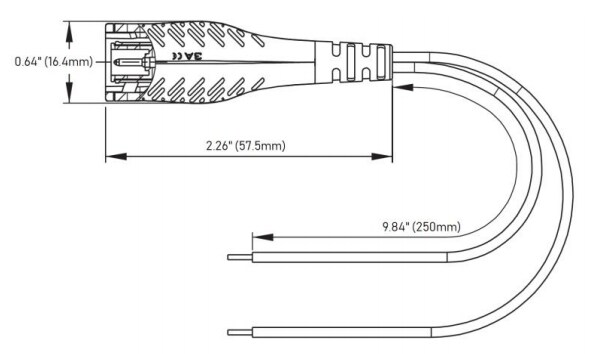 Pomona Electronics 73105 BNC (M) Breakout to Flying Leads