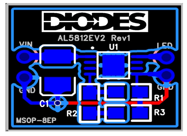 Diodes Incorporated AL5812EV2 Evaluation Board