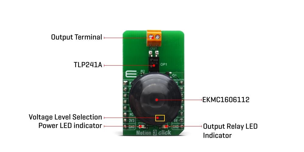 Block Diagram - Mikroe Motion 3 Click