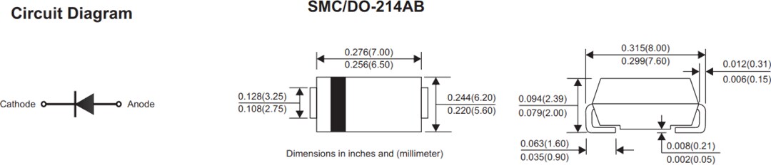 Comchip Technology US3xC-HF Ultra Fast Recovery Rectifiers