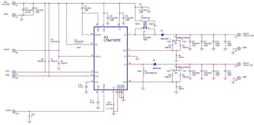 Schematic - Mpression ALT8471NISPM1215 Evaluation Board
