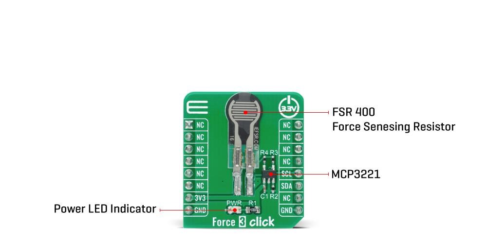 Block Diagram - Mikroe Force 3 Click
