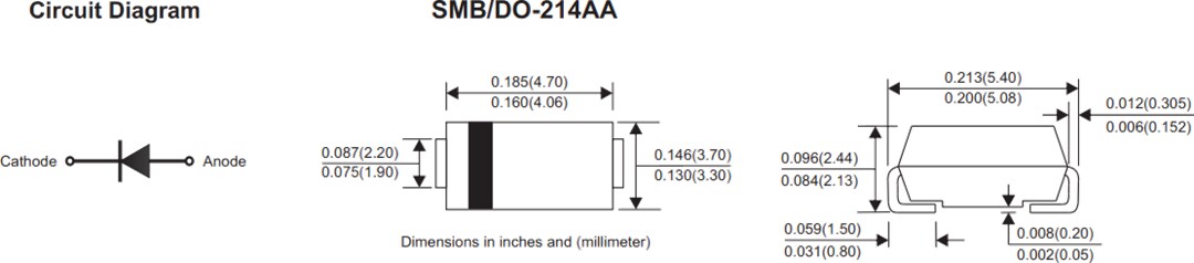 Comchip Technology US5xB-HF Ultra Fast Recovery Rectifiers