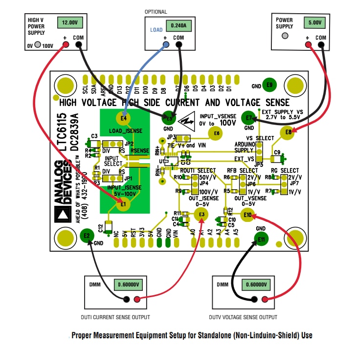 Location Circuit - Analog Devices Inc. DC2839A Demo Circuit for the LTC6115