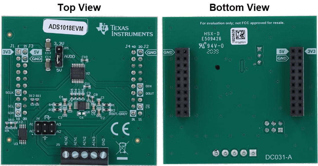 Mechanical Drawing - Texas Instruments ADS1x18EVM ADC Evaluation Modules (EVMs)