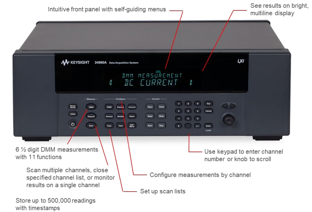 Keysight Technologies 34980A資料擷取系統