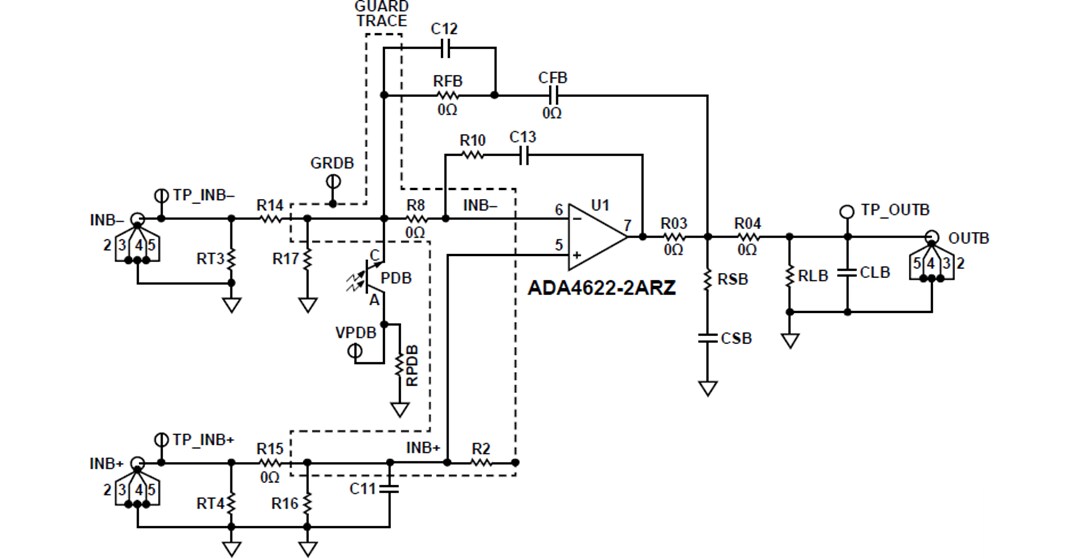 Schematic - Analog Devices Inc. EVAL-ADA4622-2 Evaluation Board