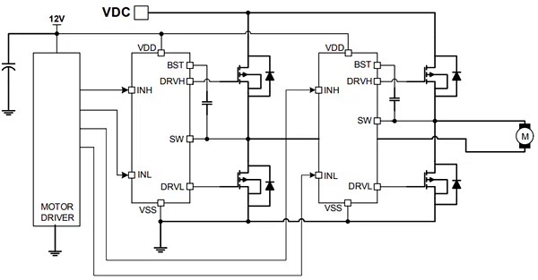 Application Circuit Diagram - Monolithic Power Systems (MPS) MP1917A MPS Gate Driver